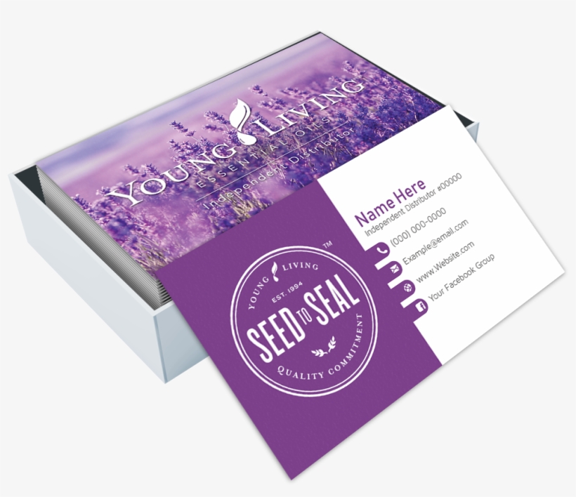 Young Living Business Card Design - Business Card, transparent png #5373199