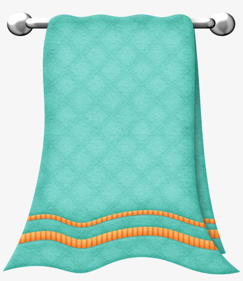 B *✿* Squeakyclean, Teal Bath Towels, House Clipart, - Hanging Towel Clip Art, transparent png #5375779