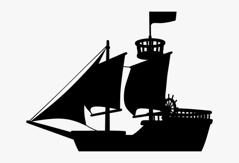 Random Cliparts - Pirate Ship Png Clipart, transparent png #5376194