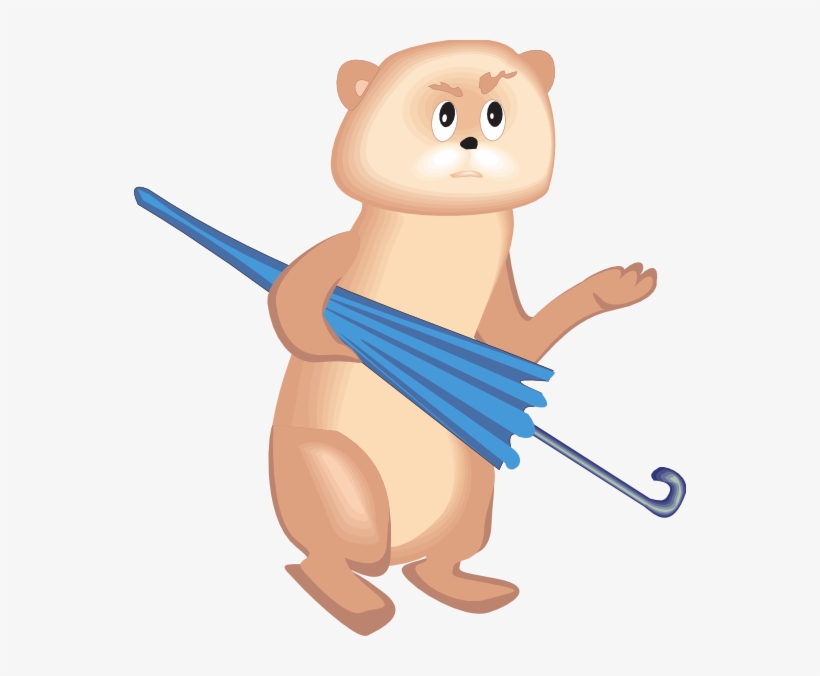 How To Set Use Bear With Umbrella Svg Vector, transparent png #5376818