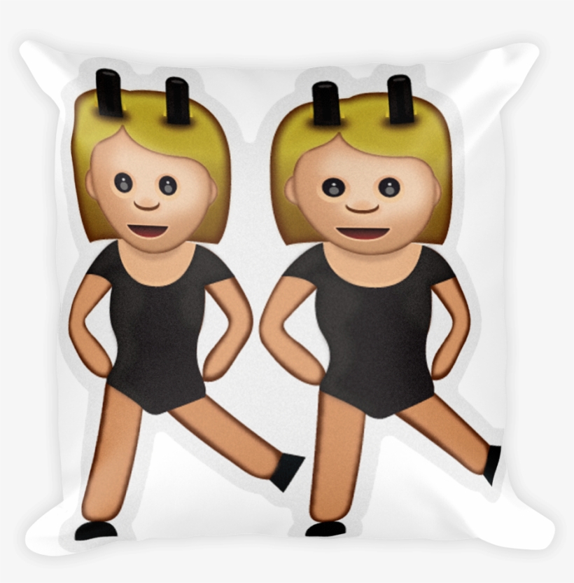 Pillow With Bunny Ears - Women With Bunny - Emoji Large Tote Bag, Natural, Large, transparent png #5377410