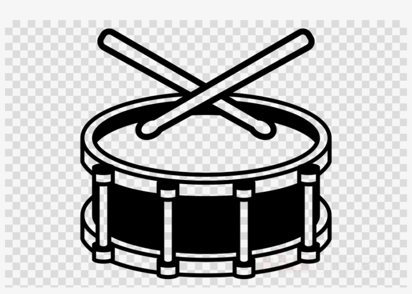 Drum Emoji Png Clipart Snare Drums Drum Sticks & Brushes - Snare Drum Clipart Black And White, transparent png #5377700