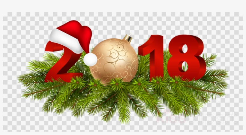 2018 Christmas Png Clipart Christmas Day Clip Art - Urari De Anul Nou 2018, transparent png #5377701