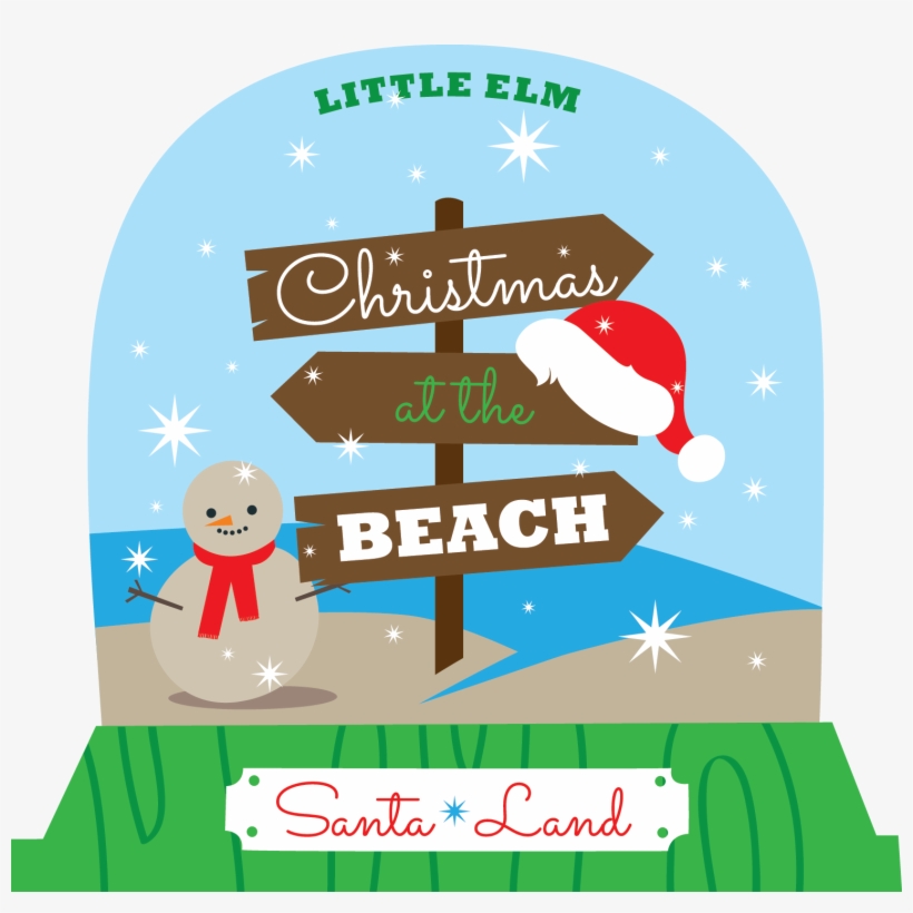 Tropical Christmas Png Clipart Free Stock - Little Elm Park Christmas, transparent png #5378064