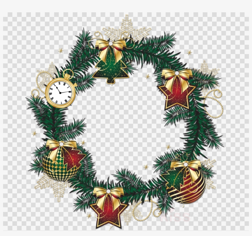 Christmas Ornament Clipart Christmas Ornament Christmas - Christmas Wreath Png Transparent, transparent png #5378171