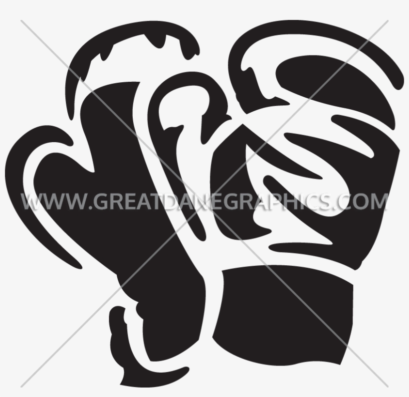 Graphic Black And White Download Boxing Gloves Clipart - Illustration, transparent png #5382436