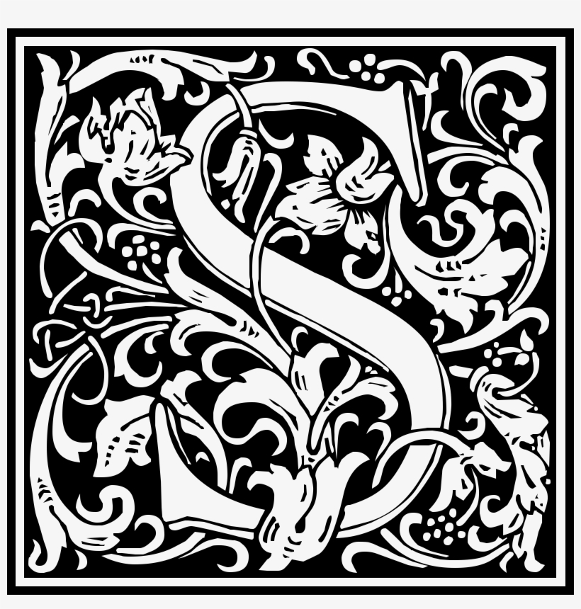 Big Image - William Morris Letter S, transparent png #5383645