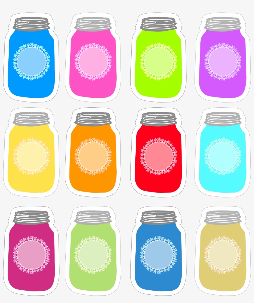 Colorful Mason Tag Collection Free Printable The - Printable Basil Mason Jar Tags, transparent png #5383655