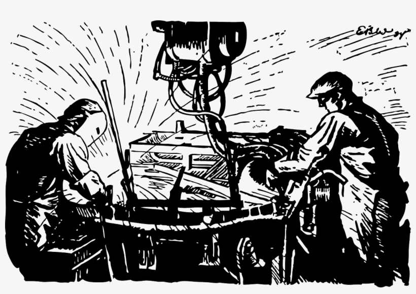 Blockchain Applications In Manufacturing - Welder Ornament (round), transparent png #5383741