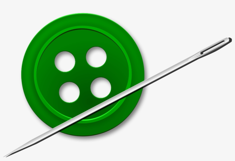 Open - Button Sewing Needle, transparent png #5384953