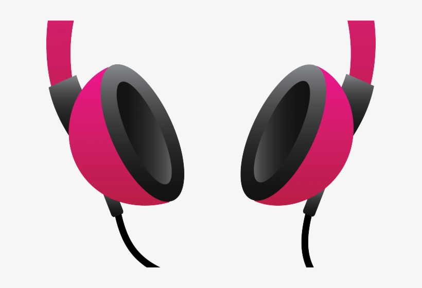 Headphone Clipart Pink Headphone - Headphones Clipart Png, transparent png #5385723