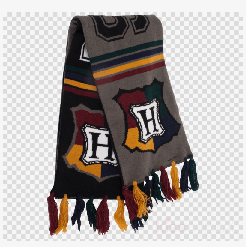 Hogwarts Knit Scarf Clipart Hogwarts School Of Witchcraft - Harry Potter - Hogwarts Reversible Knit Scarf, transparent png #5386243