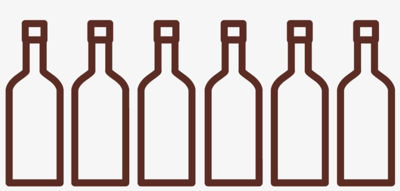 6 - Glass Bottle, transparent png #5387255