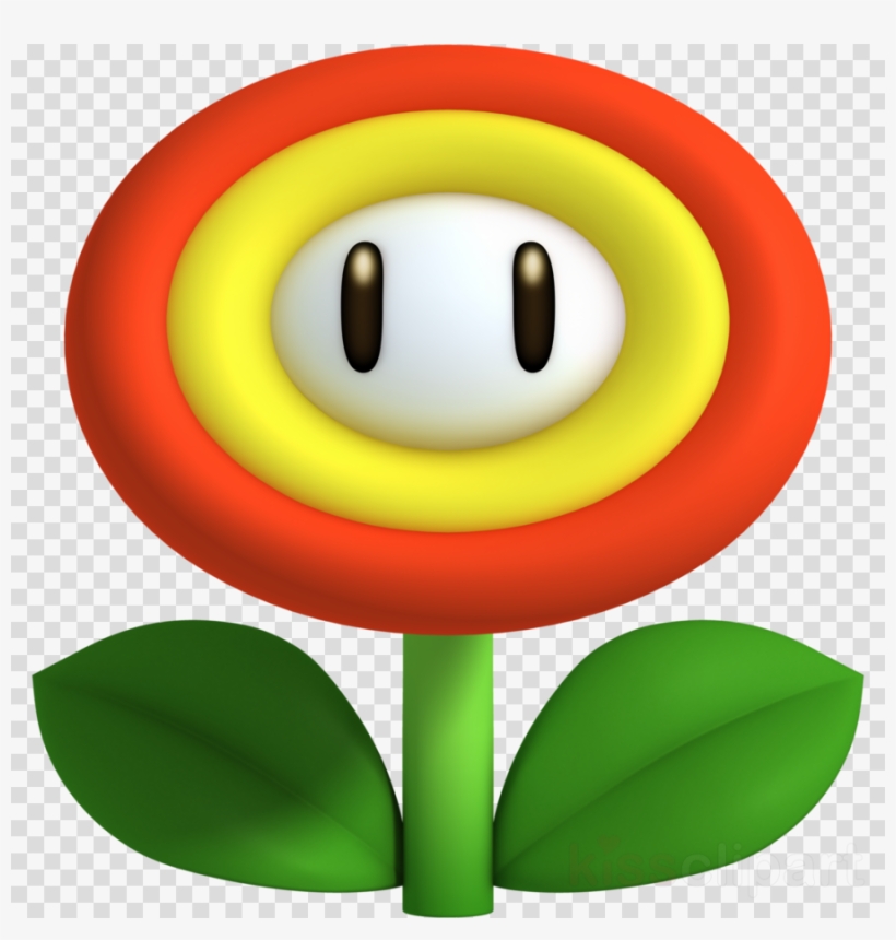 Fire Flower Mario Clipart New Super Mario Bros - Mario Flower, transparent png #5387606
