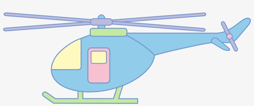 Helicopter Clipart Colorful - Clip Art, transparent png #5387897
