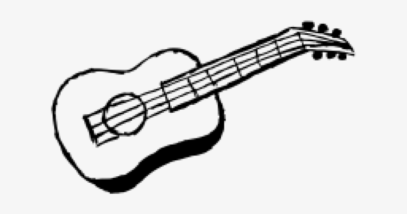 Drawn Guitar Hand Drawn - Line Art, transparent png #5388944
