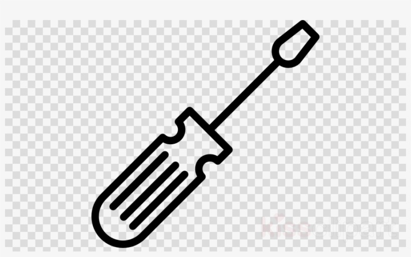 Screwdriver Outline Icon Clipart Screwdriver Computer - Barley Grains Clipart Black And White, transparent png #5390069