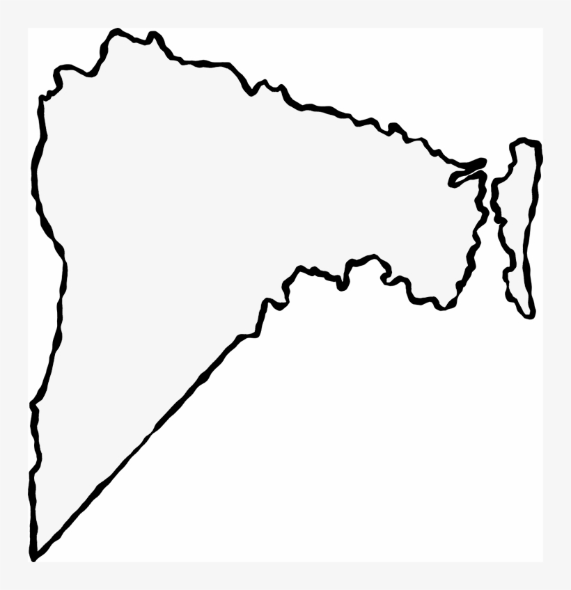 A Map Of Nassau With A Black Squiggle Outline - Silhouette, transparent png #5390638