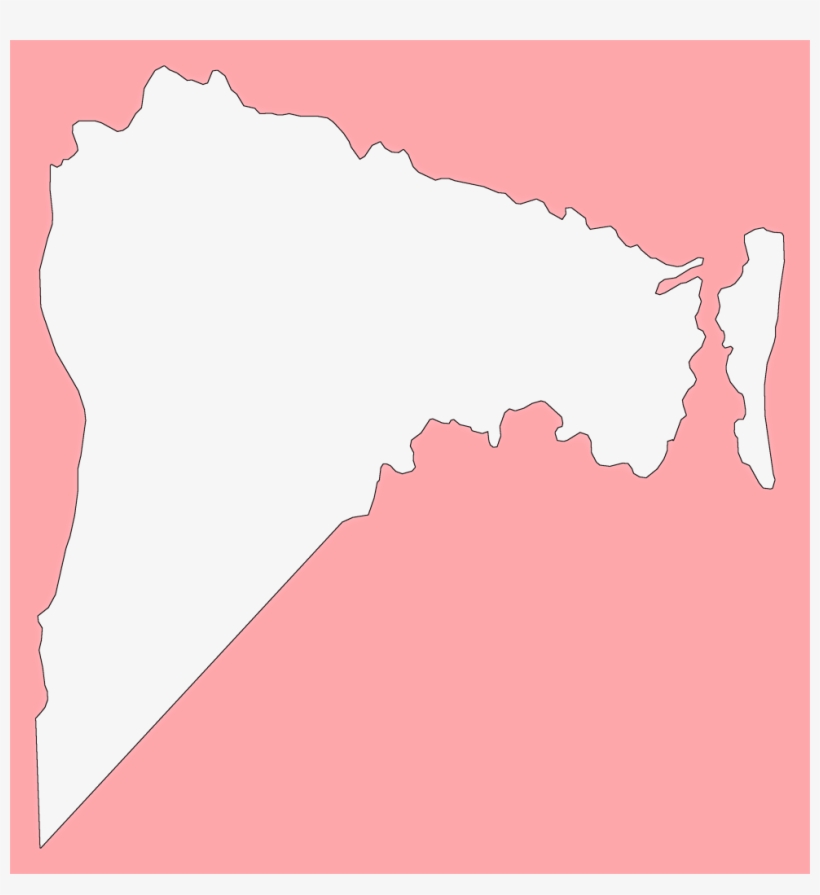 A Plain Frame Map Of Nassau - Carmine, transparent png #5391000