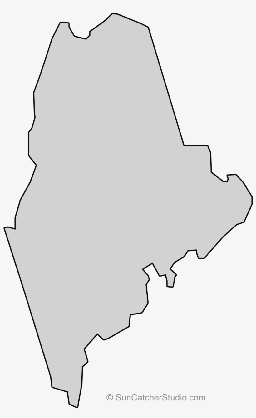 Maine - Maine State Outline, transparent png #5391580