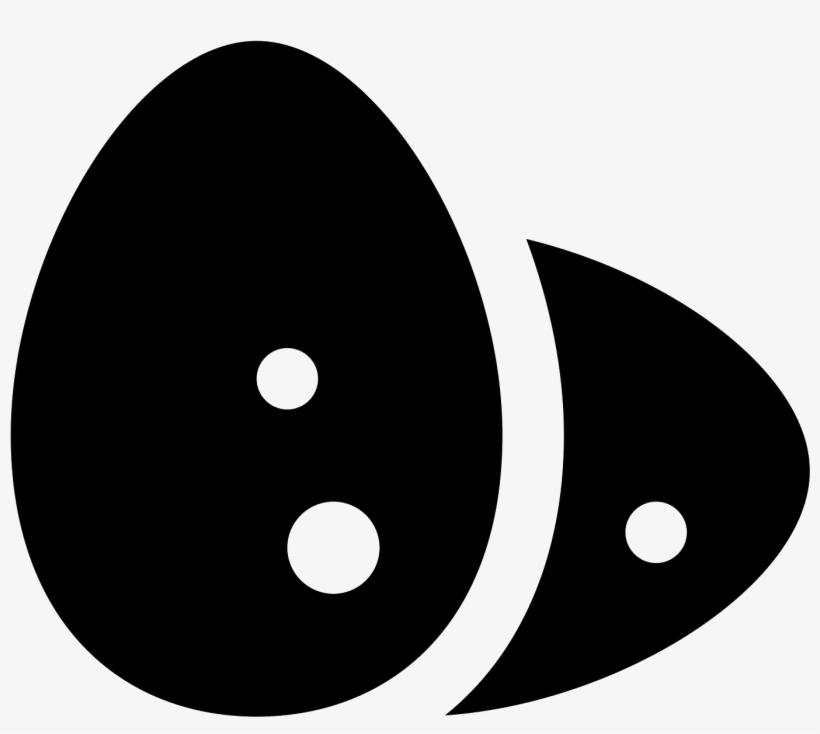 This Is A Picture Of Two Small Eggs Sitting Next To - Icon, transparent png #5391938