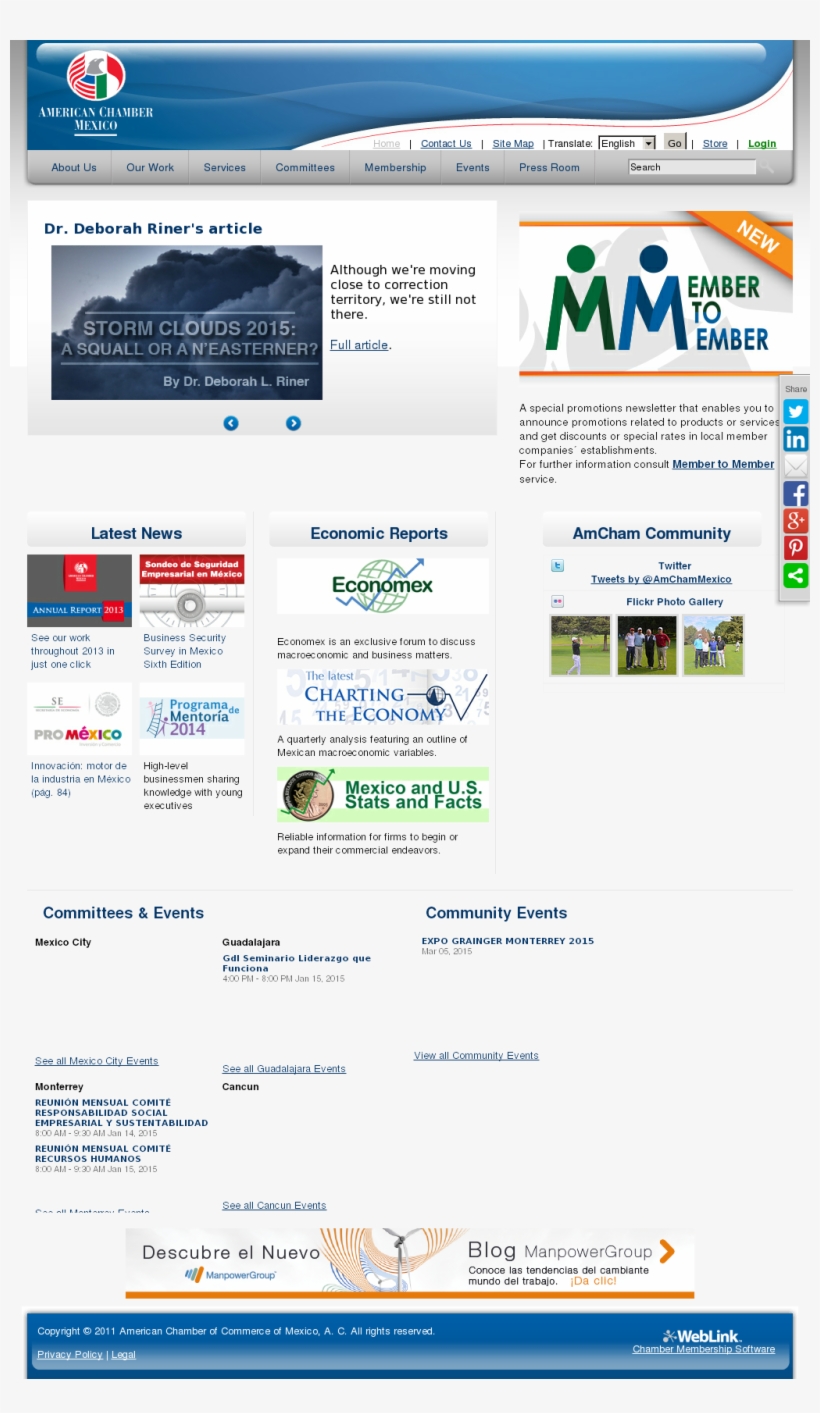 American Chamber Of Commerce Of Mexico Competitors, - Web Page, transparent png #5392789
