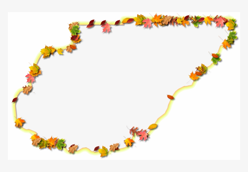 A Yellow And Orange Outline Map Of Union With Fall - Floral Design, transparent png #5392944