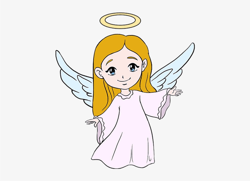 How To Draw Angel - Drawing, transparent png #5393139