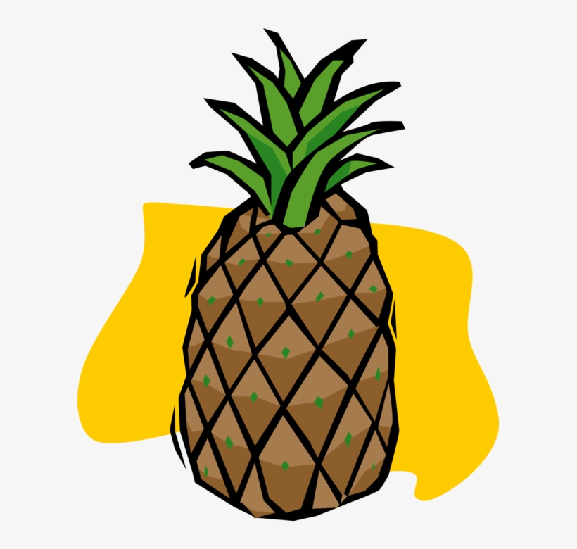 Graphic Freeuse Pineapple Image Illustration Of Plant - Illustration, transparent png #5393954