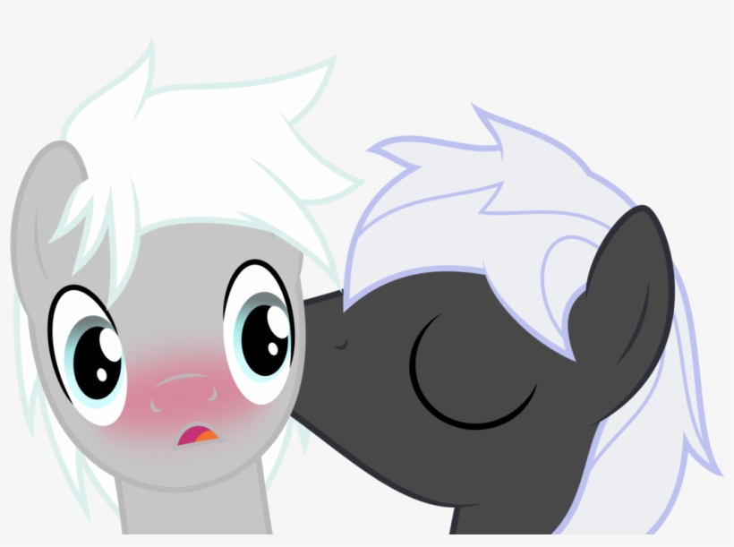 Toughbluff, Blushing, Gay, Kissing, Male, Oc, Oc Only, - Cartoon, transparent png #5394229