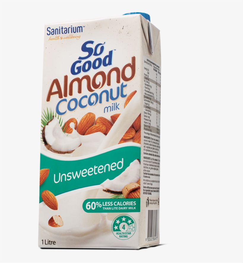Coconut Milk Png Jpg Free Library - Unsweetened Coconut And Almond Milk, transparent png #5394553
