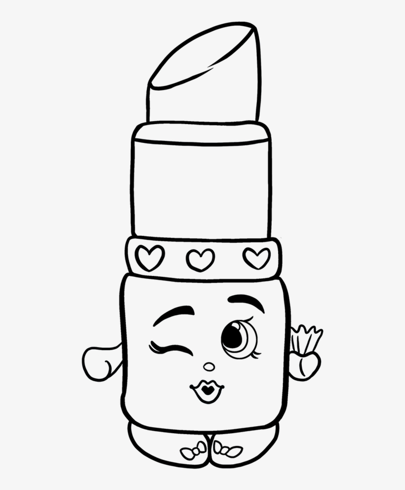 Drawing Shopkins Easy Png Black And White Stock - Easy Shopkins Drawing, transparent png #5395377