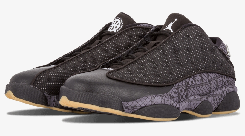 And That Mean's That The Jordan Brand-sponsored Quai - Air Jordan 13 Low Quai 54 Black Dark Grey-white-chrome, transparent png #5396556