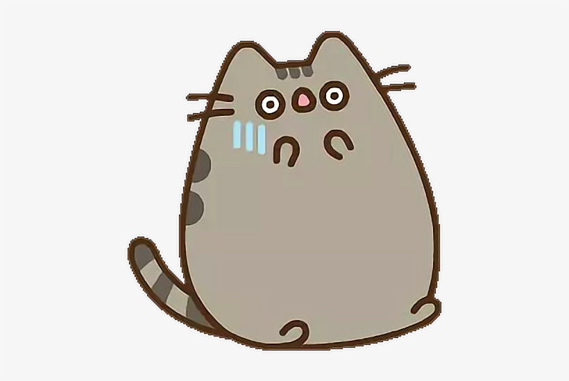 Scary Pusheen Cat Kitty Cute Tumblr - Pusheen Cat Png, transparent png #5396951