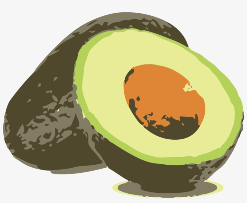 Avocado - Illustration, transparent png #5397302
