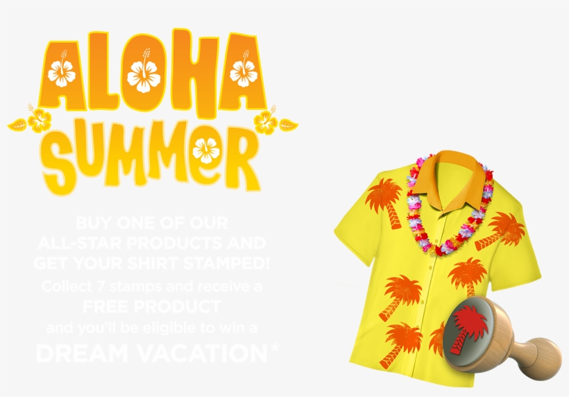 Buy One Of Our All-star Products And Get Your Shirt - Aloha Summer, transparent png #5397955