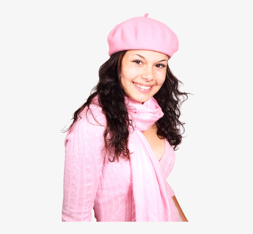 Beautiful Girl In Pink Dress Png Image - Beautiful Girl Image Png, transparent png #540124