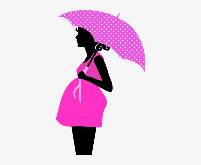 Pregnant Woman Pink T - Pregnant Women Cliparts Transparent, transparent png #540157