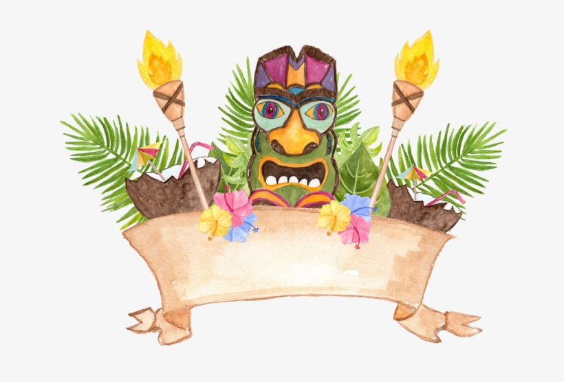 Watercolor Hawaii Clipartvivastarki Design Bundles - Hawaiian Clipart, transparent png #540327