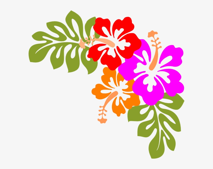 Hawaiian Party Clipart - Hibiscus Clip Art, transparent png #540410