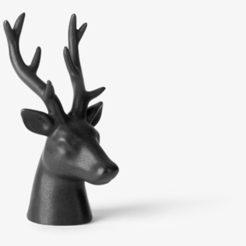 Deer-1024x975 - Black And White Object, transparent png #540465