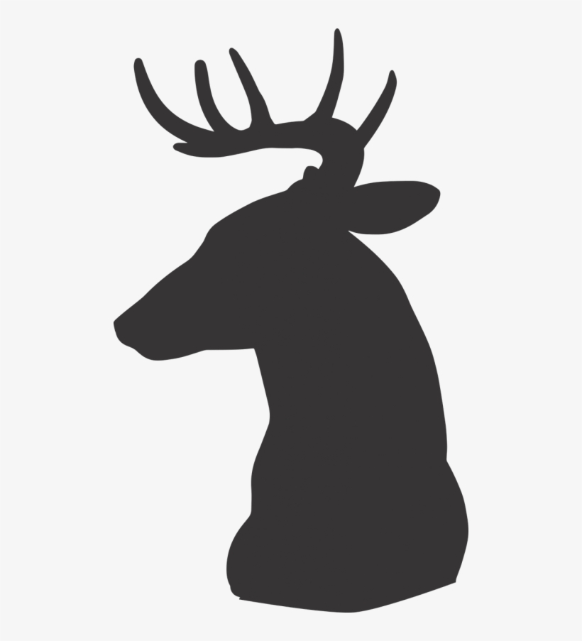 Deer,deer - Kepala Rusa Siluet Png, transparent png #540518