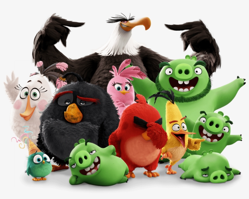 The Cast - Angry Birds Movie Characters Png, transparent png #540688