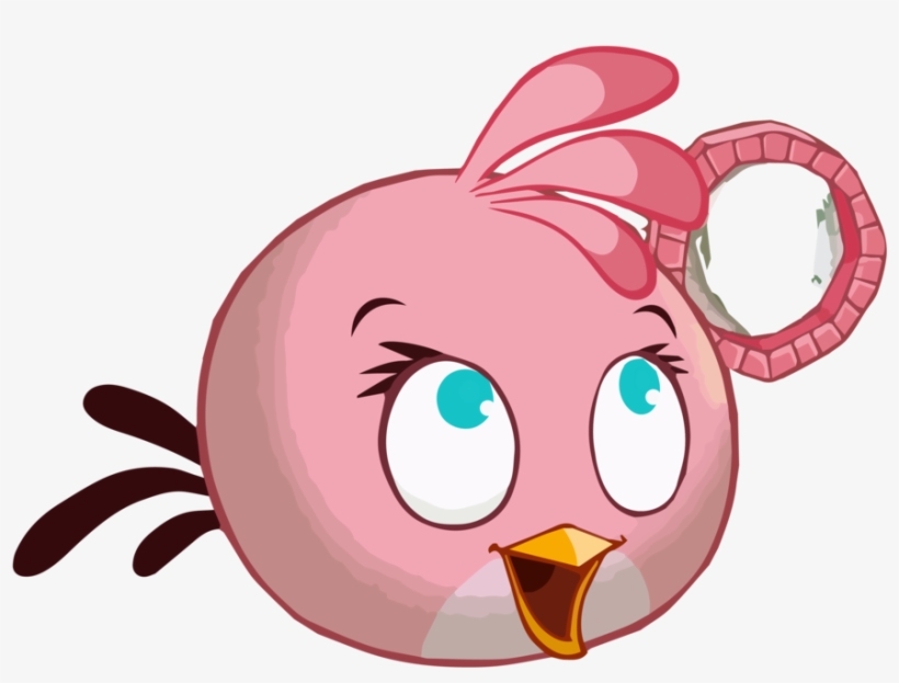 Angry Birds - Angry Birds Pink Bird, transparent png #540695