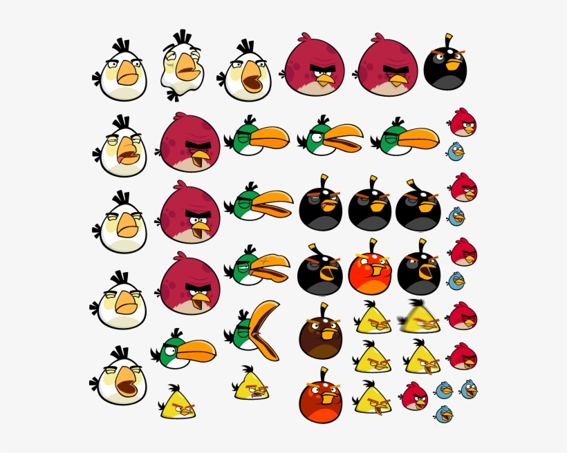 Startup Time - Sprites - Angry Birds Bird Sprites, transparent png #540723