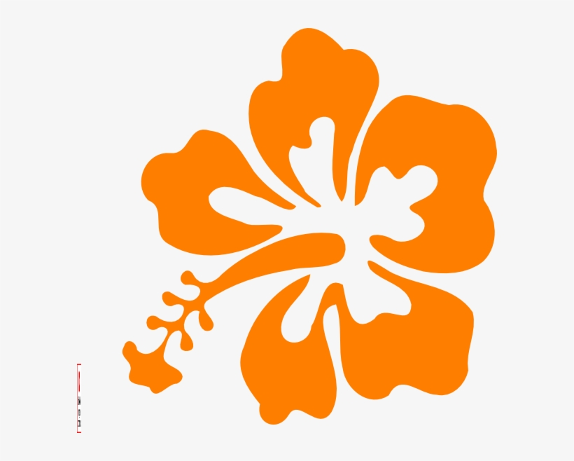 28 Collection Of Orange Hawaiian Flower Clipart - Hibiscus Clip Art Png, transparent png #541016