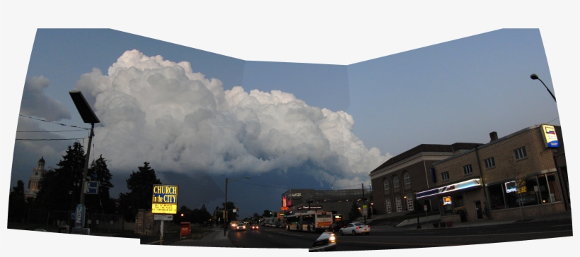I Didn't Have My Camera On Me When This Huge Cloud - Street, transparent png #541761