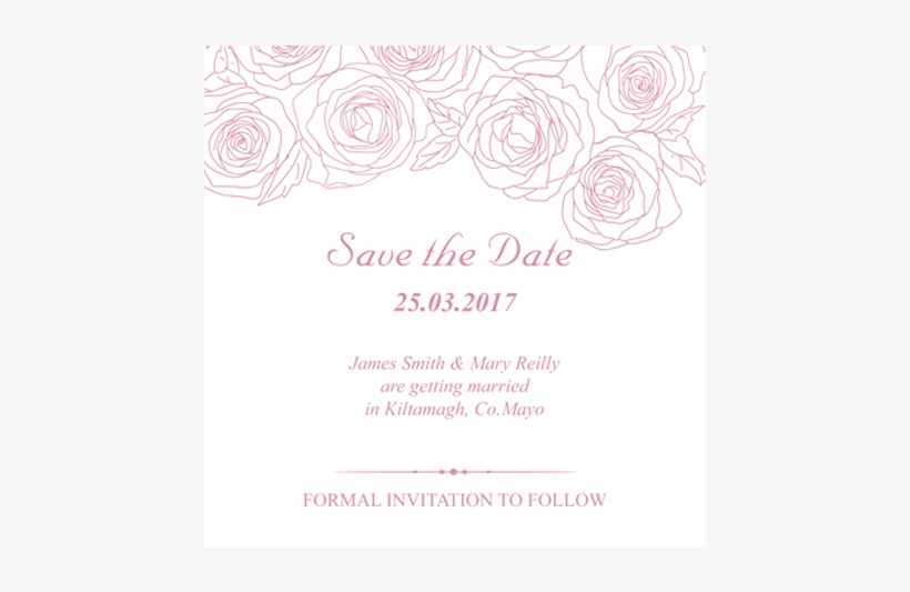 Cf Dark Rose Save The Date 124 X 124 Flat - Garden Roses, transparent png #541848