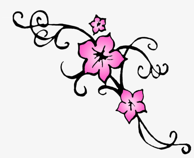 3 Cherry Blossoms Drawing, transparent png #541954