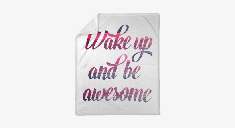 Watercolor Motivational Quote - Cafepress Wake Up And Be Awesome Iphone 7 Plus Tough, transparent png #542113